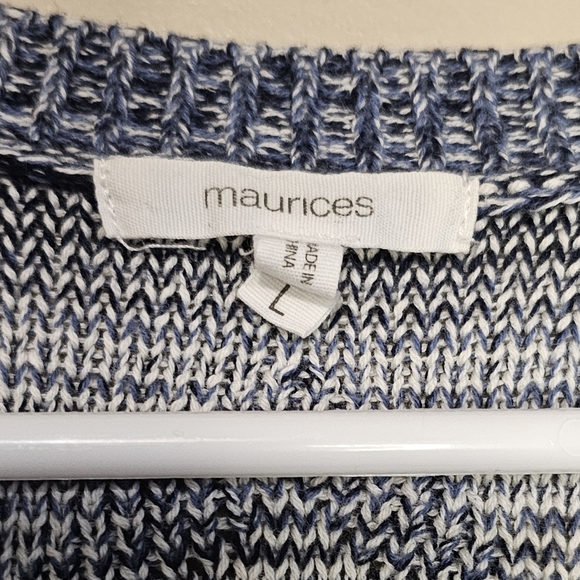 Maurices Open Front Cardigan Sweater Long Sleeve Women’s Size Large - Picture 4 of 5